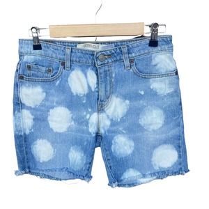 Levis 515 Jean Shorts Womens Size 8‎ Blue Cutoff Bleach Dye